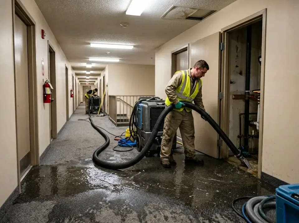multi-unit-apartment-hallway-f-005 — frequently asked questions, Emergency Burst Pipe Water Extraction & Removal in Pekin, IL